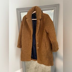 J. Crew Teddy Sherpa Topcoat